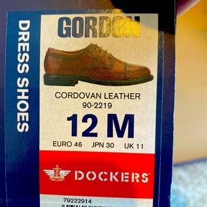 Dockers Mens Gordon Leather Dress Casual Cap Toe Oxford Shoe, Cordovan, Size 12